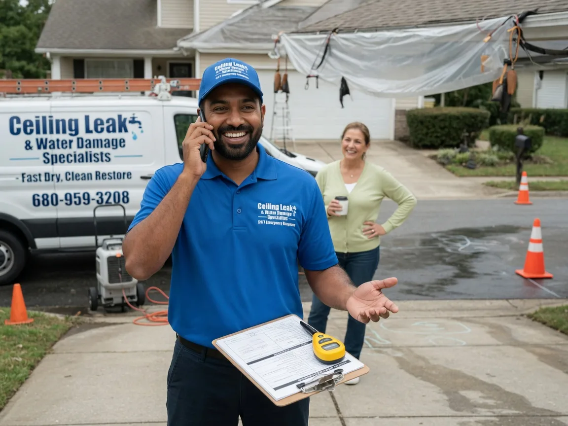 Ceiling Leak Cleanup Mooresville, MO FAQs